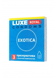 Текстурированные презервативы LUXE Royal Exotica - 3 шт. - Luxe - купить с доставкой в Липецке