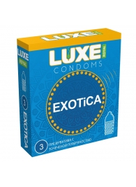 Текстурированные презервативы LUXE Royal Exotica - 3 шт. - Luxe - купить с доставкой в Липецке