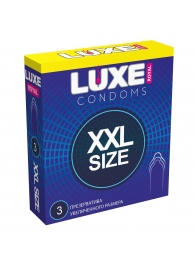 Презервативы увеличенного размера LUXE Royal XXL Size - 3 шт. - Luxe - купить с доставкой в Липецке