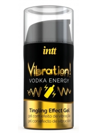 Жидкий интимный гель с эффектом вибрации Vibration! Vodka Energy - 15 мл. - INTT - купить с доставкой в Липецке