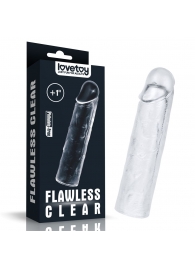 Прозрачная насадка-удлинитель Flawless Clear Penis Sleeve Add 1 - 15,5 см. - Lovetoy - в Липецке купить с доставкой