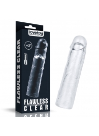 Прозрачная насадка-удлинитель Flawless Clear Penis Sleeve Add 2 - 19 см. - Lovetoy - в Липецке купить с доставкой