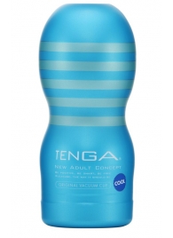 Мастурбатор с охлаждающей смазкой TENGA Original Vacuum Cup Cool - Tenga - в Липецке купить с доставкой