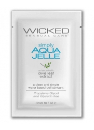 Гель-лубрикант Simply Aqua Jelle - 3 мл. - Wicked - купить с доставкой в Липецке