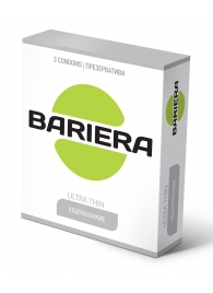 Ультратонкие презервативы Bariera Ultra Thin - 3 шт. - Bariera - купить с доставкой в Липецке