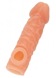 Телесная закрытая насадка с шершавой головкой Cock Sleeve Size S - 13,8 см. - KOKOS - в Липецке купить с доставкой