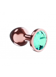 Пробка цвета розового золота с малиновым кристаллом Diamond Topaz Shine L - 8,3 см. - Lola Games - купить с доставкой в Липецке