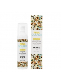 Разогревающее массажное масло с ароматом пина колада Gourmet Pina Colada - 50 мл. - Exsens - купить с доставкой в Липецке