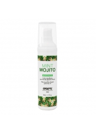 Разогревающее массажное масло с ароматом мохито Gourmet Mint Mojito - 50 мл. - Exsens - купить с доставкой в Липецке