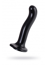 Черный стимулятор для пар P G-Spot Dildo Size M - 18 см. - Strap-on-me - в Липецке купить с доставкой