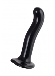 Черный стимулятор для пар P G-Spot Dildo Size M - 18 см. - Strap-on-me - в Липецке купить с доставкой