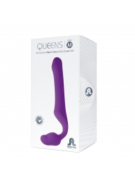 Лиловый безремневой страпон Queens M - Adrien Lastic - купить с доставкой в Липецке