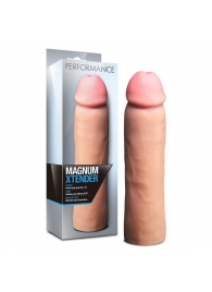 Телесная фаллическая насадка на пенис Magnum Xtender - 23 см. - Blush Novelties - в Липецке купить с доставкой