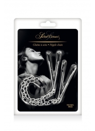 Регулируемые зажимы для сосков Sweet Caress Nipple Chain - Sweet Caress - купить с доставкой в Липецке