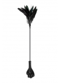Двусторонний стек-щекоталка Sweet Caress Feather Whip - 58 см. - Sweet Caress - купить с доставкой в Липецке