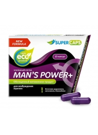 Возбуждающее средство для мужчин Mans Power plus - 10 капсул (0,35 гр.) +1 в подарок - SuperCaps - купить с доставкой в Липецке