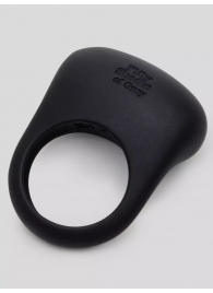 Черное эрекционное виброкольцо Sensation Rechargeable Vibrating Love Ring - Fifty Shades of Grey - в Липецке купить с доставкой