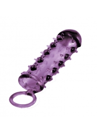 Закрытая фиолетовая насадка с пупырышками SAMURAI PENIS SLEEVE PURPLE - 14,5 см. - NMC - в Липецке купить с доставкой