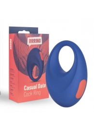 Синее эрекционное кольцо RRRING Casual Date Cock Ring - FeelzToys - в Липецке купить с доставкой