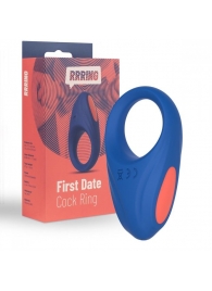 Синее эрекционное кольцо RRRING First Date Cock Ring - FeelzToys - в Липецке купить с доставкой