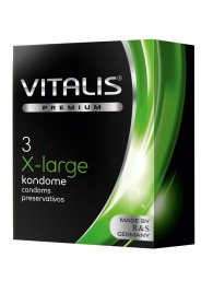 Презервативы увеличенного размера VITALIS PREMIUM x-large - 3 шт. - Vitalis - купить с доставкой в Липецке