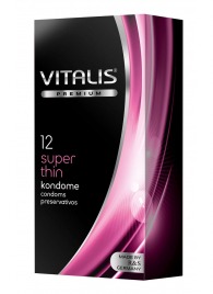 Ультратонкие презервативы VITALIS PREMIUM super thin - 12 шт. - Vitalis - купить с доставкой в Липецке