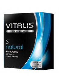 Классические презервативы VITALIS PREMIUM natural - 3 шт. - Vitalis - купить с доставкой в Липецке