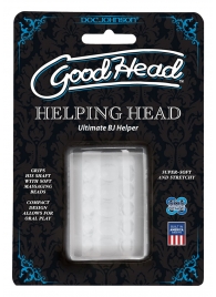 Прозрачный мастурбатор HELPING HEAD - Doc Johnson - в Липецке купить с доставкой