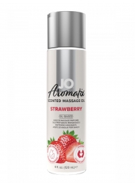 Массажное масло JO Aromatix Massage Oil Strawberry с ароматом клубники - 120 мл. - System JO - купить с доставкой в Липецке