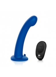 Синяя насадка Remote Control P-Spot G-Spot с черными трусиками - 20 см. - Pegasus - купить с доставкой в Липецке