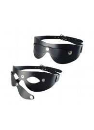 Черная кожаная маска  Новичок - Sitabella - купить с доставкой в Липецке