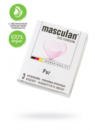 Супертонкие презервативы Masculan Pur - 3 шт. - Masculan - купить с доставкой в Липецке