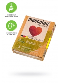 Экологически чистые презервативы Masculan Organic - 3 шт. - Masculan - купить с доставкой в Липецке