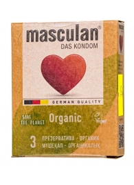 Экологически чистые презервативы Masculan Organic - 3 шт. - Masculan - купить с доставкой в Липецке