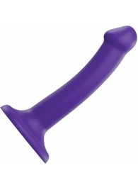 Фиолетовый фаллоимитатор-насадка Strap-On-Me Dildo Dual Density size S - 17 см. - Strap-on-me - купить с доставкой в Липецке
