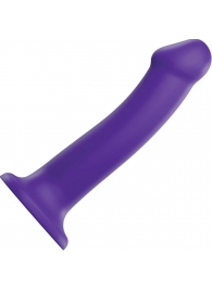 Фиолетовый фаллоимитатор-насадка Strap-On-Me Dildo Dual Density size L - 19 см. - Strap-on-me - купить с доставкой в Липецке