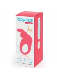 Розовое эрекционное виброкольцо Happy Rabbit Rechargeable Rabbit Cock Ring - Happy Rabbit - в Липецке купить с доставкой