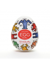 Мастурбатор-яйцо Keith Haring EGG DANCE - Tenga - в Липецке купить с доставкой