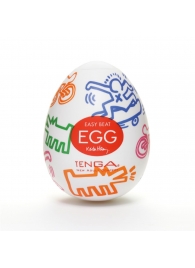 Мастурбатор-яйцо Keith Haring EGG STREET - Tenga - в Липецке купить с доставкой