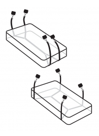 Фиксаторы для кровати WRAPAROUND MATTRESS RESTRAIN - Pipedream - купить с доставкой в Липецке