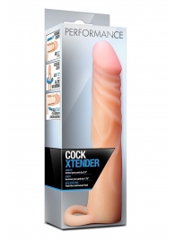 Телесная насадка на пенис Cock Xtender - 17,7 см. - Blush Novelties - в Липецке купить с доставкой