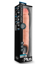 Телесная насадка-удлинитель 11.5 Inch Silicone Cock Sheath Penis Extender - 29,2 см. - Blush Novelties - в Липецке купить с доставкой