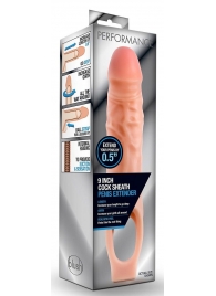 Телесная насадка на пенис 9 Inch Cock Sheath Extender - 22,2 см. - Blush Novelties - в Липецке купить с доставкой