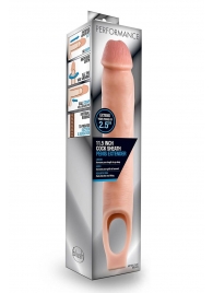 Телесная насадка на пенис 11.5 Inch Cock Sheath Penis Extender - 29,2 см. - Blush Novelties - в Липецке купить с доставкой