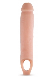 Телесная насадка на пенис 11.5 Inch Cock Sheath Penis Extender - 29,2 см. - Blush Novelties - в Липецке купить с доставкой