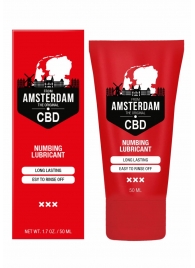 Пролонгирующий лубрикант Numbing CBD from Amsterdam - 50 мл. - Shots Media BV - купить с доставкой в Липецке