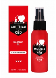 Стимулирующее массажное масло CBD from Amsterdam Massage Oil - 50 мл. - Shots Media BV - купить с доставкой в Липецке