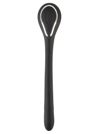 Черный гибкий уретральный стимулятор с вибрацией Vibrating Bendable Dilator - 13,5 см. - Orion - купить с доставкой в Липецке