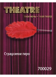 Красное страусовое пёрышко - ToyFa - купить с доставкой в Липецке