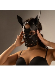 Черная маска  Собака  с ушками - Crazy Handmade - купить с доставкой в Липецке